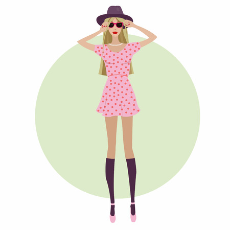 fashion girlのイラスト素材