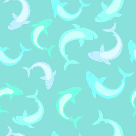 Shark seamless patternのイラスト素材