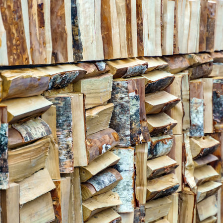 Texture of figured birch wood it looks like a wall made of wood