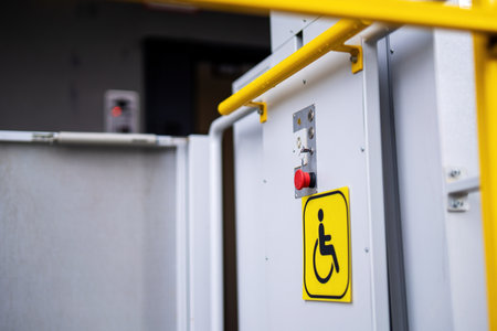 Elevator call button designated for wheelchair accessibility
