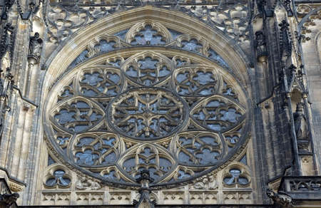 Decoration of saint Vitus cathedral in Prague