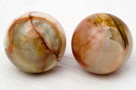 two magic spheres for meditation and relaxationsの写真素材