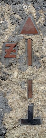 Ruins of an ancient fortress in mountain to Crimeaの写真素材