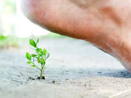 People - threat of ecologyの写真素材