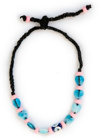 Magnificent precious necklace on a white backgroundの写真素材