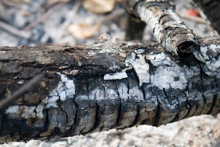 extinct fire - ashes and coals. good background.の写真素材