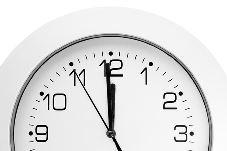 Office, home, or school wall clock. twelve