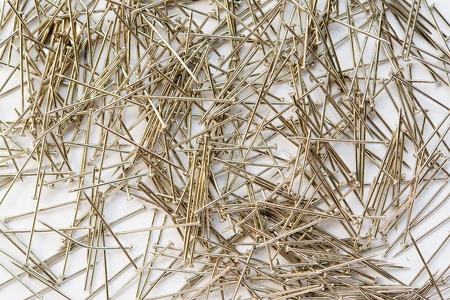 Find a stack of needles, not a needle in a hay stackの写真素材