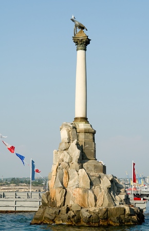 The Monument to the scuttled ships in Sevastopol, Crimeaの写真素材
