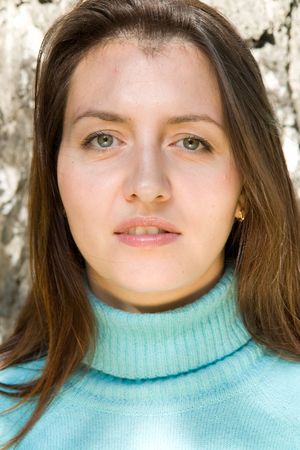 Portrait. Beautiful women face close upの写真素材