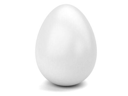 big Easter egg on a white backgroundの写真素材