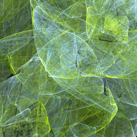 Abstract fractal beautiful colorful lines on black backgroundの写真素材