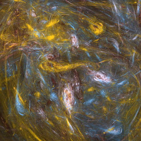 Colorful glowing abstract pattern, fractal for backgroundの写真素材