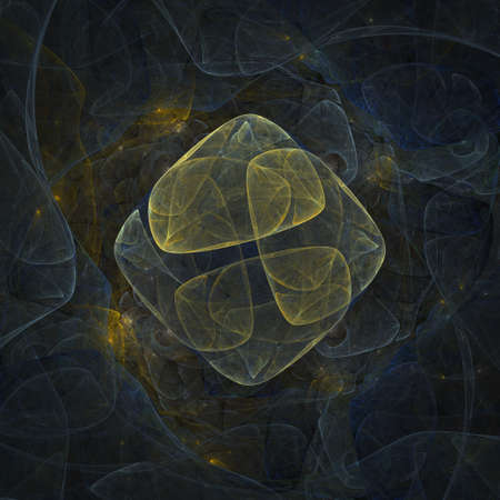 Colorful glowing abstract pattern, fractal for background