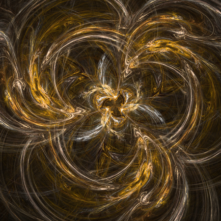 Abstract glowing haze made of fractal texturesの写真素材