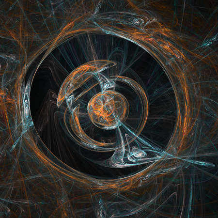 Colorful glowing abstract lines for your backgroundの写真素材