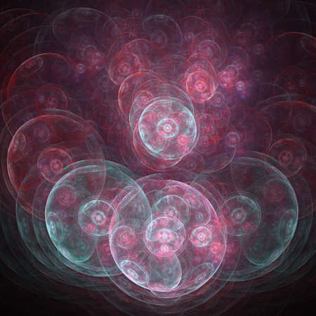 Colorful glowing abstract pattern, fractal for background