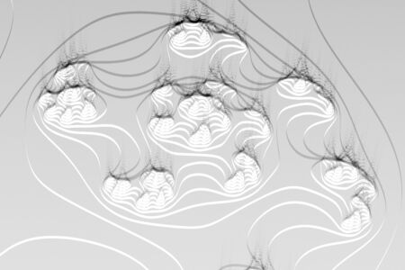 Black and white glowing pattern, abstract art for backgroundの写真素材