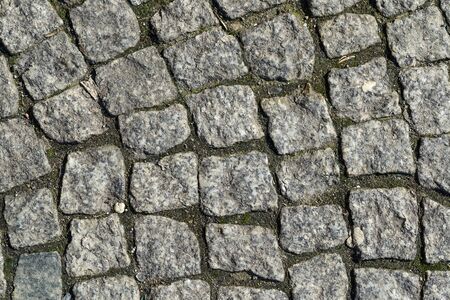 The granite block pavement of the old street