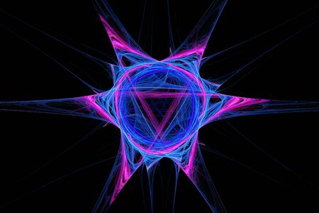 abstract colored neon backgroundの写真素材