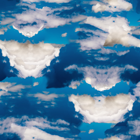 Abstract celestial blue seamless pattern. Skiey background.の写真素材