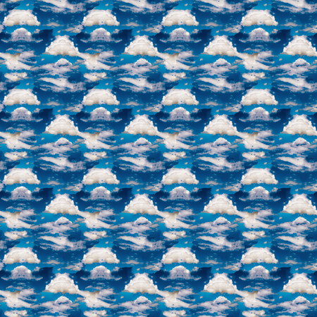 Abstract celestial blue seamless pattern. Skiey background.の写真素材
