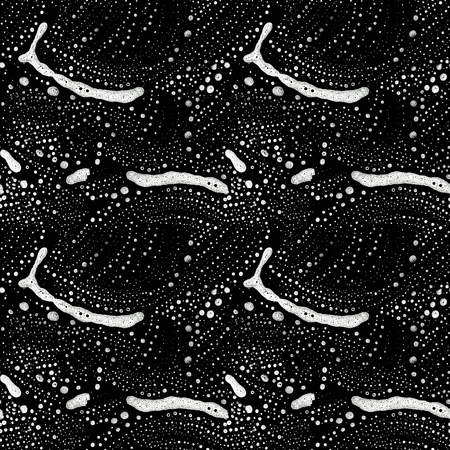 seamless pattern of soap wash sponge stains on blackの写真素材
