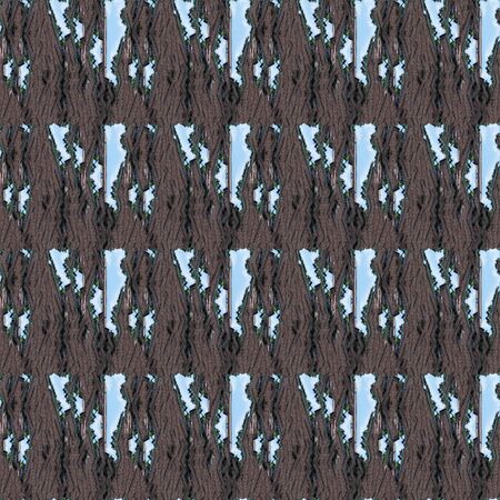 abstract sky and bricks seamless patternの写真素材