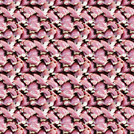 seamless pattern of chicken hearts