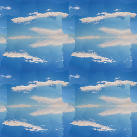 Abstract celestial blue seamless pattern. Skiey background.の写真素材