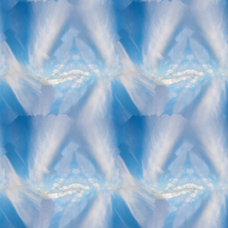 Abstract celestial blue seamless pattern. Skiey background.