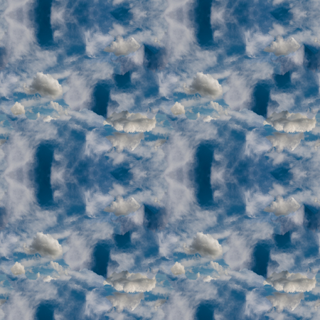 Abstract celestial blue seamless pattern. Skiey artistic background.の写真素材