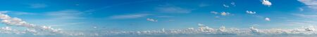 Fantastic clouds against blue sky, panorama