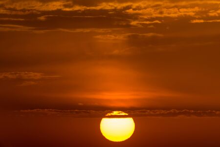 Fantastic clouds at sunriseの写真素材