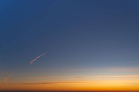 clear sky at sunrise backgroundの写真素材