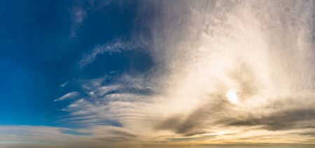 Fantastic clouds at sunriseの写真素材