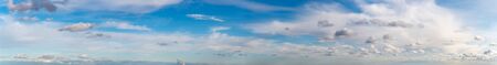 Fantastic soft clouds against blue sky, natural composition
