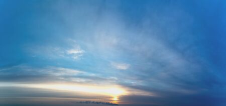 Fantastic soft clouds at sunrise, natural compositionの写真素材
