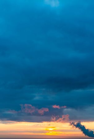 Fantastic soft clouds at sunrise, natural compositionの写真素材