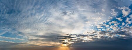 Fantastic soft clouds at sunrise, natural compositionの写真素材