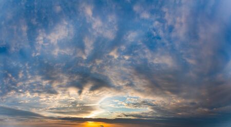 Fantastic soft clouds at sunrise, natural compositionの写真素材