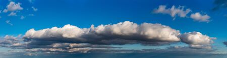 Fantastic soft clouds against blue sky, natural compositionの写真素材