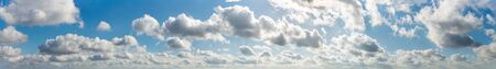 Fantastic soft clouds against blue sky, natural compositionの写真素材