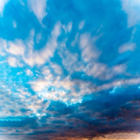 Fantastic soft clouds at sunrise, natural compositionの写真素材