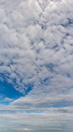 Fantastic thunderclouds, vertical panorama