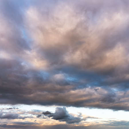 Fantastic dark thundercloudsの写真素材