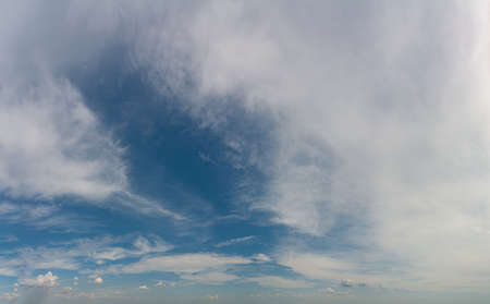 Fantastic soft thunderclouds, sky panoramaの写真素材