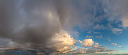 Fantastic clouds at sunriseの写真素材