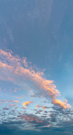 Fantastic soft clouds at sunrise, natural compositionの写真素材