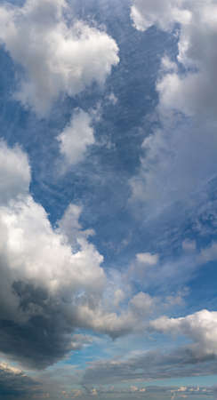 Fantastic soft clouds against blue sky, natural compositionの写真素材